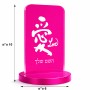 סטנד תמונה מעוצב בעיצוב אישי עם השם שלך בעיצוב אהבה באותיות יפניות גודל 6 × 10 ס"מ