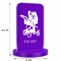סטנד תמונה מעוצב בעיצוב אישי עם השם שלך בעיצוב עגלת תינוק גודל 6 × 10 ס"מ