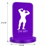סטנד תמונה מעוצב בעיצוב אישי עם השם שלך בעיצוב פיתוח גוף גודל 6 × 10 ס"מ