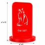 סטנד תמונה מעוצב בעיצוב אישי עם השם שלך בעיצוב חתול גודל 6 × 10 ס"מ