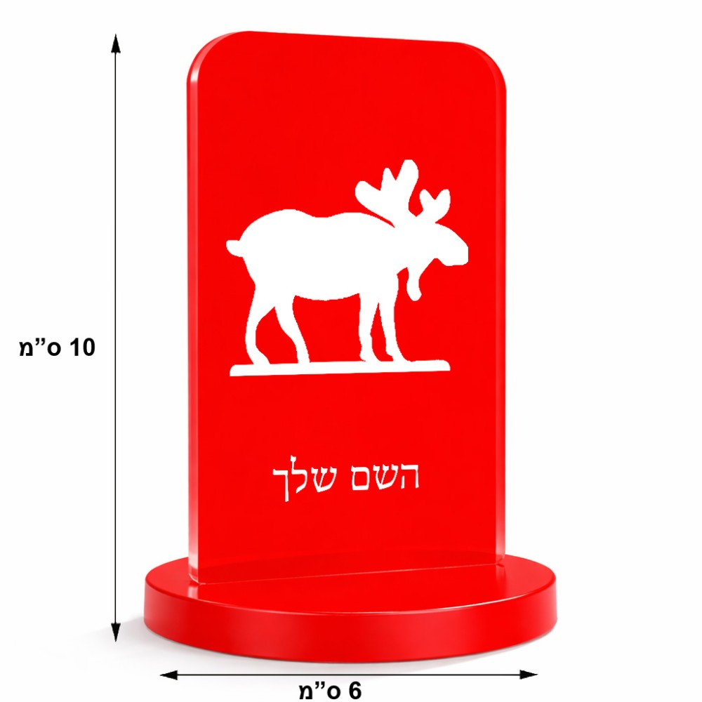 סטנד תמונה מעוצב בעיצוב אישי עם השם שלך בעיצוב דישון גודל 6 × 10 ס"מ