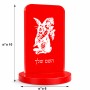 סטנד תמונה מעוצב בעיצוב אישי עם השם שלך בעיצוב ארנב מחזיק גזר גודל 6 × 10 ס"מ