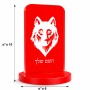 סטנד תמונה מעוצב בעיצוב אישי עם השם שלך בעיצוב זאב גודל 6 × 10 ס"מ