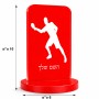 סטנד תמונה מעוצב בעיצוב אישי עם השם שלך בעיצוב שחקן פינג פונג גודל 6 × 10 ס"מ