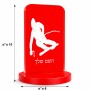 סטנד תמונה מעוצב בעיצוב אישי עם השם שלך בעיצוב סקי גודל 6 × 10 ס"מ