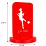 סטנד תמונה מעוצב בעיצוב אישי עם השם שלך בעיצוב שחקנית כדורגל - אישה גודל 6 × 10 ס"מ