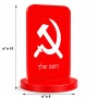 סטנד תמונה מעוצב בעיצוב אישי עם השם שלך בעיצוב פטיש ומגל גודל 6 × 10 ס"מ