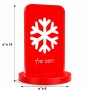 סטנד תמונה מעוצב בעיצוב אישי עם השם שלך בעיצוב שלג גודל 6 × 10 ס"מ