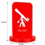 סטנד תמונה מעוצב בעיצוב אישי עם השם שלך בעיצוב טלסקופ גודל 6 × 10 ס"מ