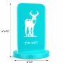סטנד תמונה מעוצב בעיצוב אישי עם השם שלך בעיצוב צבי גודל 6 × 10 ס"מ