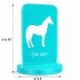 סטנד תמונה מעוצב בעיצוב אישי עם השם שלך בעיצוב סוס גודל 6 × 10 ס"מ
