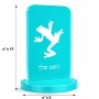 סטנד תמונה מעוצב בעיצוב אישי עם השם שלך בעיצוב צפרדע טרופית גודל 6 × 10 ס"מ