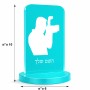 סטנד תמונה מעוצב בעיצוב אישי עם השם שלך בעיצוב צלם - גברים גודל 6 × 10 ס"מ