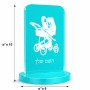 סטנד תמונה מעוצב בעיצוב אישי עם השם שלך בעיצוב עגלת תינוק גודל 6 × 10 ס"מ