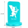 סטנד תמונה מעוצב בעיצוב אישי עם השם שלך בעיצוב קופידון גודל 6 × 10 ס"מ
