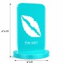 סטנד תמונה מעוצב בעיצוב אישי עם השם שלך בעיצוב שפתיים - נשיקה גודל 6 × 10 ס"מ