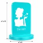 סטנד תמונה מעוצב בעיצוב אישי עם השם שלך בעיצוב אהבת נשים גודל 6 × 10 ס"מ