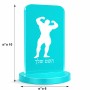 סטנד תמונה מעוצב בעיצוב אישי עם השם שלך בעיצוב פיתוח גוף גודל 6 × 10 ס"מ