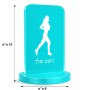 סטנד תמונה מעוצב בעיצוב אישי עם השם שלך בעיצוב רץ רץ אישה גודל 6 × 10 ס"מ