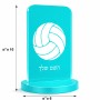 סטנד תמונה מעוצב בעיצוב אישי עם השם שלך בעיצוב כדור כדורעף גודל 6 × 10 ס"מ
