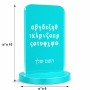 סטנד תמונה מעוצב בעיצוב אישי עם השם שלך בעיצוב האלפבית היווני גודל 6 × 10 ס"מ