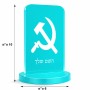 סטנד תמונה מעוצב בעיצוב אישי עם השם שלך בעיצוב פטיש ומגל גודל 6 × 10 ס"מ