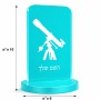 סטנד תמונה מעוצב בעיצוב אישי עם השם שלך בעיצוב טלסקופ גודל 6 × 10 ס"מ