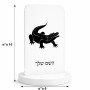 סטנד תמונה מעוצב בעיצוב אישי עם השם שלך בעיצוב תנין גודל 6 × 10 ס"מ