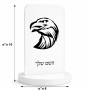 סטנד תמונה מעוצב בעיצוב אישי עם השם שלך בעיצוב ראש נשר גודל 6 × 10 ס"מ