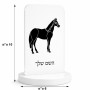 סטנד תמונה מעוצב בעיצוב אישי עם השם שלך בעיצוב סוס גודל 6 × 10 ס"מ