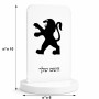 סטנד תמונה מעוצב בעיצוב אישי עם השם שלך בעיצוב פיג'ו גודל 6 × 10 ס"מ