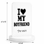 סטנד תמונה מעוצב בעיצוב אישי עם השם שלך בעיצוב אוהבת את החבר שלי גודל 6 × 10 ס"מ