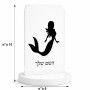 סטנד תמונה מעוצב בעיצוב אישי עם השם שלך בעיצוב בתולת ים - אישה גודל 6 × 10 ס"מ