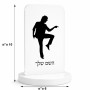 סטנד תמונה מעוצב בעיצוב אישי עם השם שלך בעיצוב רקדן גודל 6 × 10 ס"מ