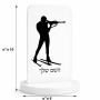 סטנד תמונה מעוצב בעיצוב אישי עם השם שלך בעיצוב ביאתלון גודל 6 × 10 ס"מ