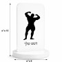 סטנד תמונה מעוצב בעיצוב אישי עם השם שלך בעיצוב פיתוח גוף גודל 6 × 10 ס"מ