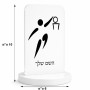 סטנד תמונה מעוצב בעיצוב אישי עם השם שלך בעיצוב כדורסל אולימפי גודל 6 × 10 ס"מ