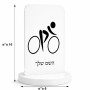 סטנד תמונה מעוצב בעיצוב אישי עם השם שלך בעיצוב אופניים אולימפיים גודל 6 × 10 ס"מ