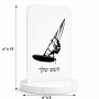 סטנד תמונה מעוצב בעיצוב אישי עם השם שלך בעיצוב לגלוש - גלישה - שייט גודל 6 × 10 ס"מ