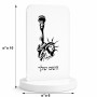 סטנד תמונה מעוצב בעיצוב אישי עם השם שלך בעיצוב פסל החירות גודל 6 × 10 ס"מ