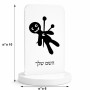 סטנד תמונה מעוצב בעיצוב אישי עם השם שלך בעיצוב וודו גודל 6 × 10 ס"מ