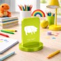 סטנד תמונה מעוצב בעיצוב אישי עם השם שלך בעיצוב חזיר גודל 6 × 10 ס"מ