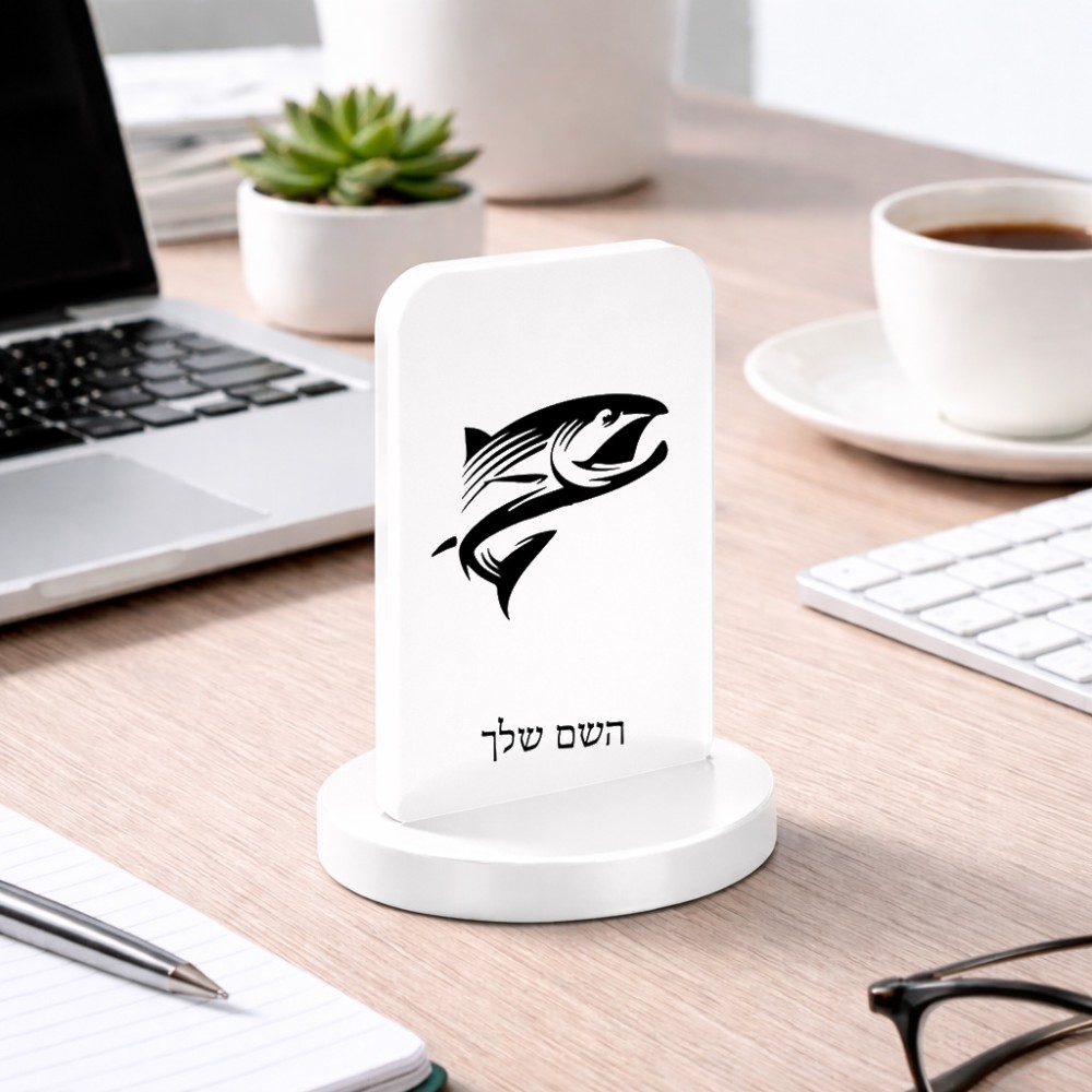 סטנד תמונה מעוצב בעיצוב אישי עם השם שלך בעיצוב לדוג גודל 6 × 10 ס"מ