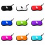 כיסוי למשקפים ריצרץ בעיצוב אישי עם השם שלך בעיצוב שפתיים - נשיקה גודל 8.5 × 17.5 ס"מ