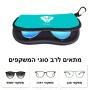 כיסוי למשקפים ריצרץ בעיצוב אישי עם השם שלך בעיצוב פני פנטרה גודל 8.5 × 17.5 ס"מ