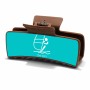 קליפס לשיער חום בעיצוב אישי עם השם שלך בעיצוב שייט אולימפי גודל 8 × 4 ס"מ