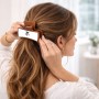 קליפס לשיער חום בעיצוב אישי עם השם שלך בעיצוב אחות מוסמכת גודל 8 × 4 ס"מ
