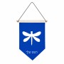 דגל לתליה על קיר בעיצוב אישי עם השם שלך בעיצוב שפירית גודל 30 × 19.5 ס"מ