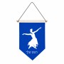 דגל לתליה על קיר בעיצוב אישי עם השם שלך בעיצוב בלרינה גודל 30 × 19.5 ס"מ