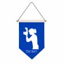 דגל לתליה על קיר בעיצוב אישי עם השם שלך בעיצוב צלמת - אישה גודל 30 × 19.5 ס"מ